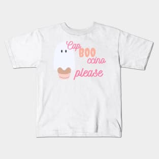 Cap boo ccino please Kids T-Shirt